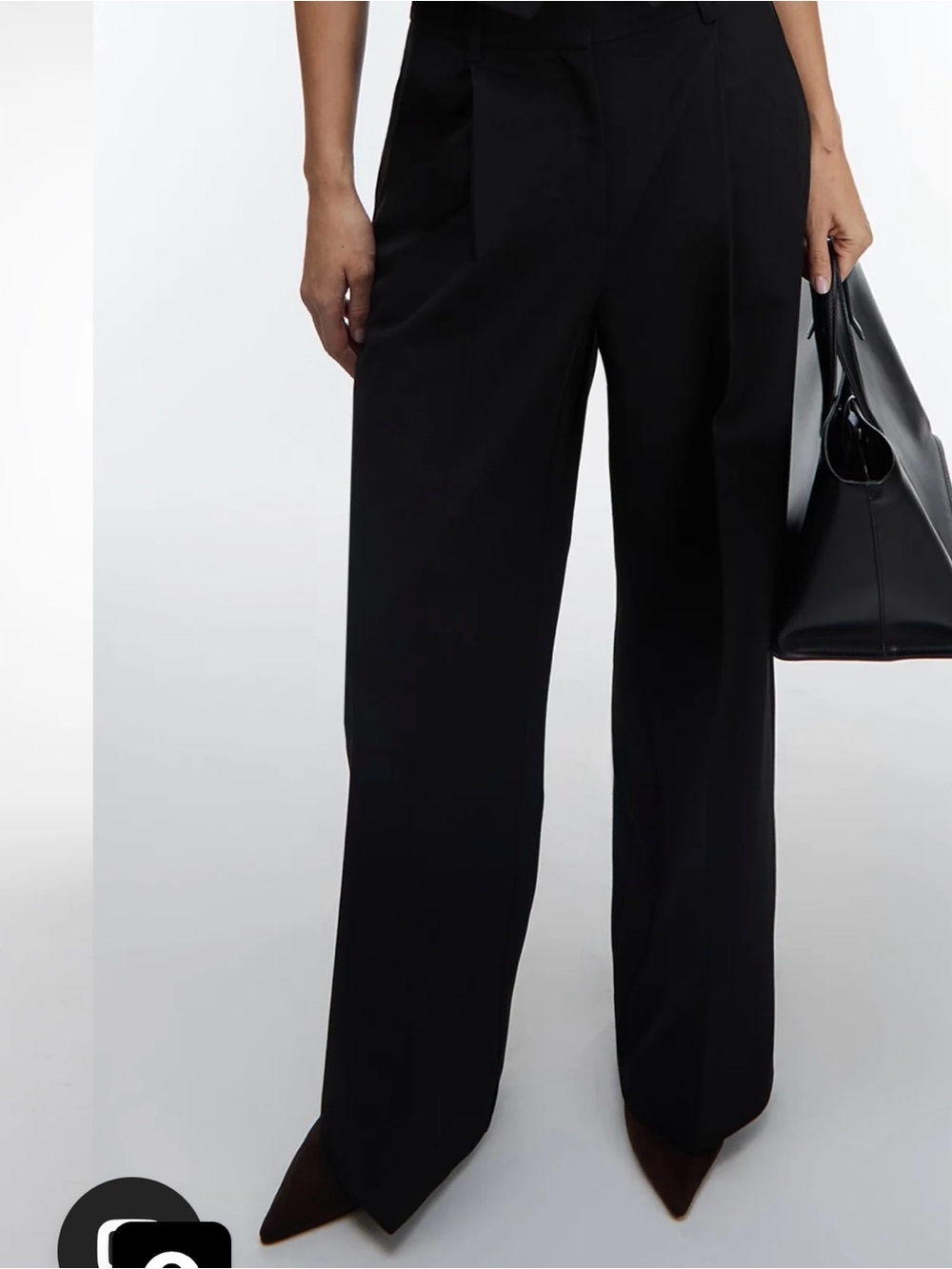 OAK AND FORT STRAIGHT LEG TROUSER IN BLACK SIZE 6 - Picture 2 of 4